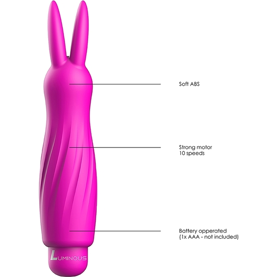 SOFIA - ABS BULLET WITH SILICONE SLEEVE - 10-SPEEDS - FUCHSIA image 5