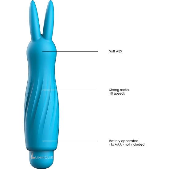 SOFIA - ABS BULLET WITH SILICONE SLEEVE - 10-SPEEDS - TURQIOSE image 4