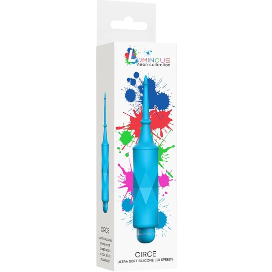 CIRCE - ABS BULLET WITH SILICONE SLEEVE - 10-SPEEDS - TURQUOISE image 1