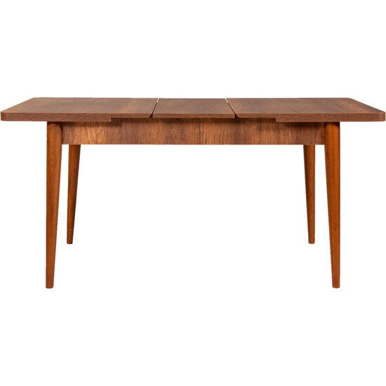 MESA DE COMEDOR CON OPCION DE ABRIRSE, PATAS DE MADERA WELLHOME. image 1