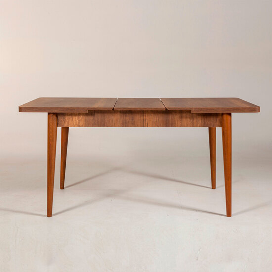 MESA DE COMEDOR CON OPCION DE ABRIRSE, PATAS DE MADERA WELLHOME. image 6