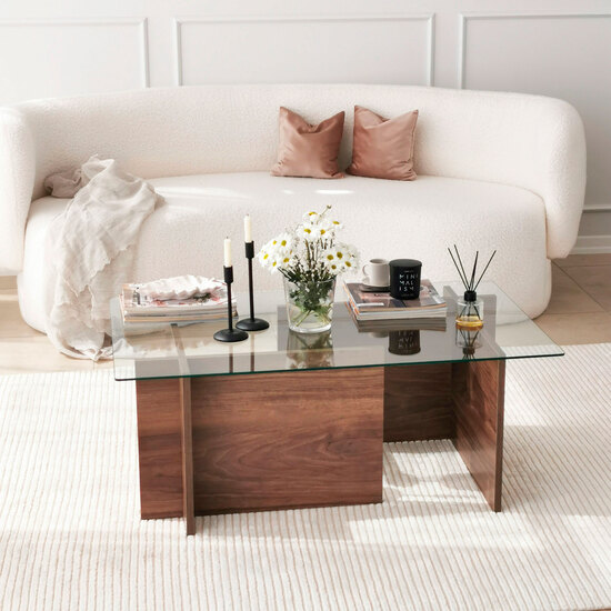 MESA DE CENTRO EN VIDRIO TEMPLADO WELLHOME. image 5