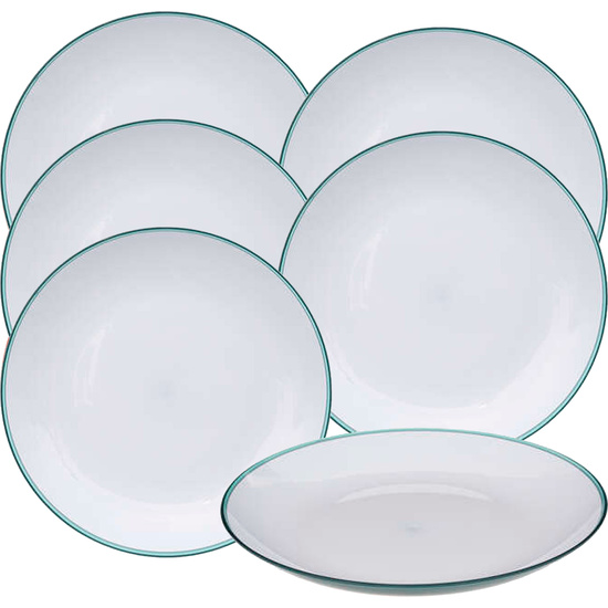 JUEGO DE VAJILLA EN POLIESTIRENO AZUL WELLHOME. image 6