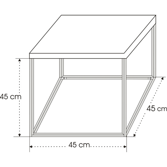 MESA AUXILIAR,100% TABLERO DE AGLOMERADO RECHAPADO EN MELAMINA, COLOR NOGAL
NEGRO image 1