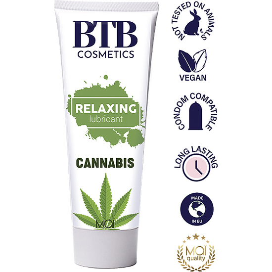 BTB LUBRICANTE BASE AGUA CANNABIS 100ML image 0