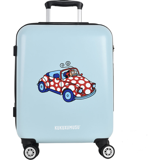 MALETA CON RUEDAS AZUL TURQUESA MODELO BEETLE KUKUXUMUSU image 0