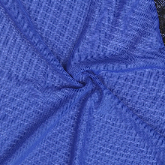 PICARDÍAS DE MALLA AZUL DE MANGA LARGA CON CINTURÓN image 5