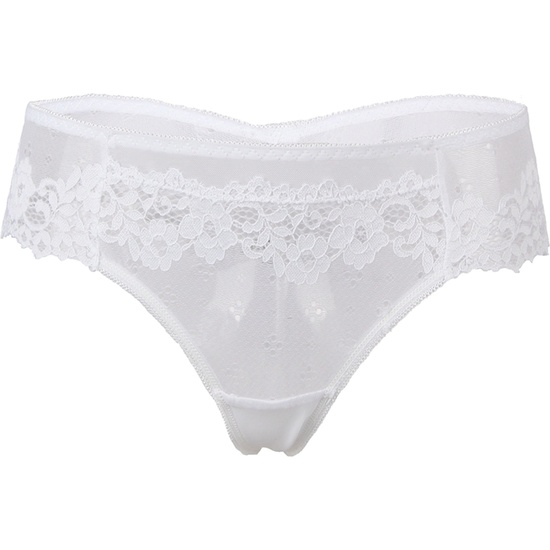 L-XL BRAGUITAS DE ENCAJE FLORAL SEXY BLANCO image 3