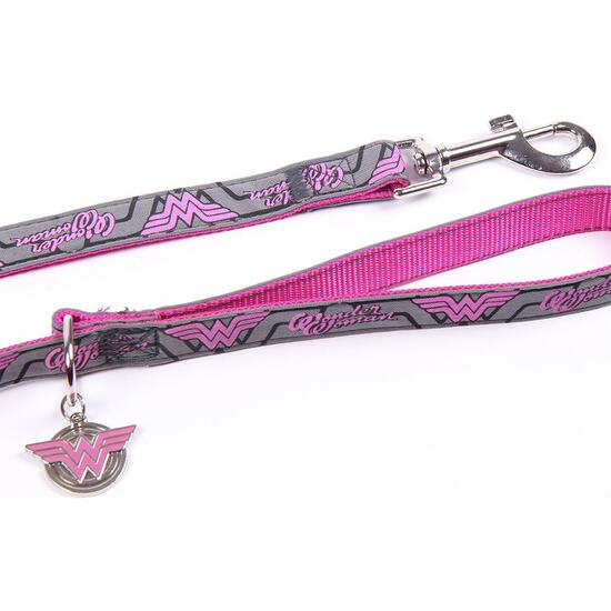 CORREA PARA PERROS M WONDER WOMAN DARK PINK image 2