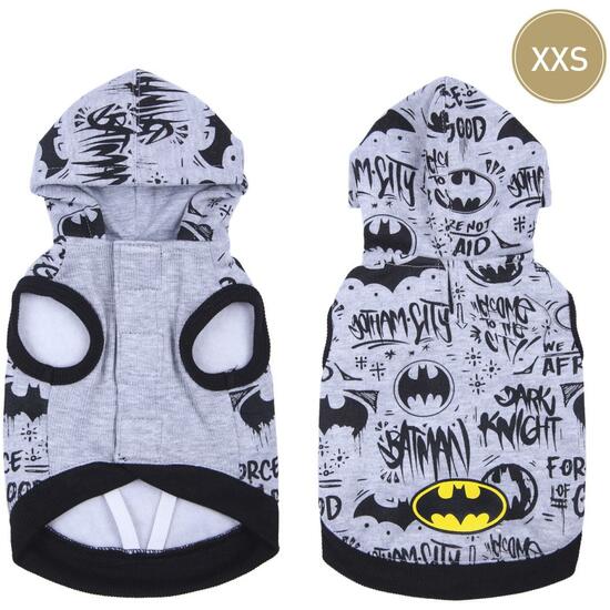 SUDADERA PARA PERRO XXS COTTON BRUSHED BATMAN BLACK image 0