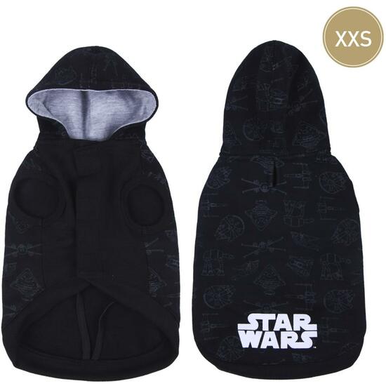 SUDADERA PARA PERRO XXS COTTON BRUSHED STAR WARS DARTH VADER BLACK image 0