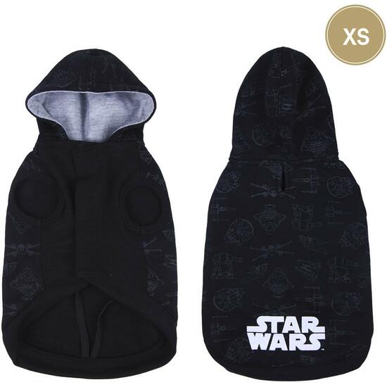 SUDADERA PARA PERRO XS COTTON BRUSHED STAR WARS DARTH VADER BLACK image 0