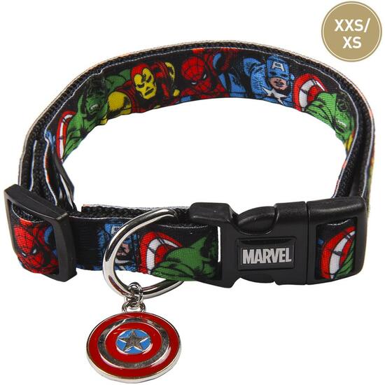 COLLAR PARA PERROS XXS/XS MARVEL BLACK image 0