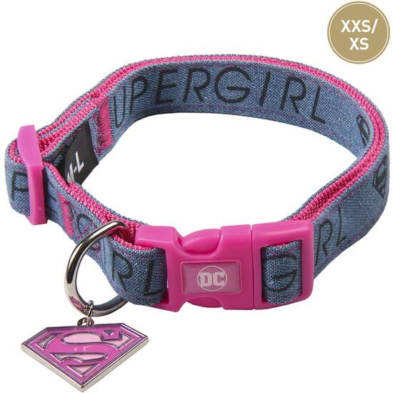 COLLAR PARA PERROS XXS/XS SUPERMAN PINK image 0