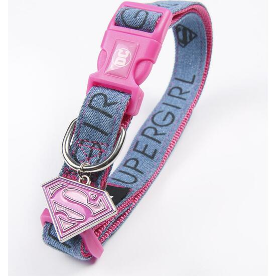 COLLAR PARA PERROS XXS/XS SUPERMAN PINK image 1