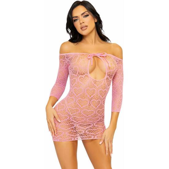 LEG AVENUE - HEART NET MINI DRESS  image 0