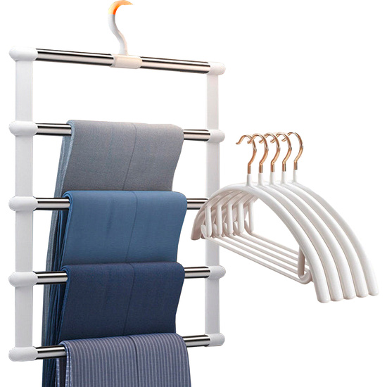 PACK DE PERCHAS PARA CAMISAS Y PANTALONES, PARA ALMACENAMIENTO DE ARMARIO image 0