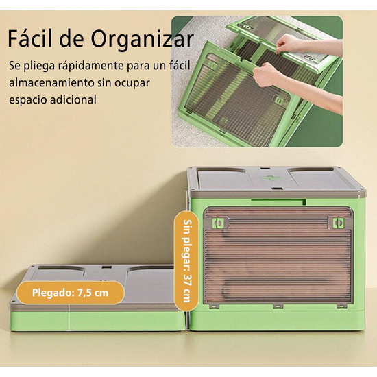 SET DE 2 CAJAS DE ALMACENAMIENTO DE ROPA, 232 L (116X2), PLEGABLE, EN PLÁSTICO image 6