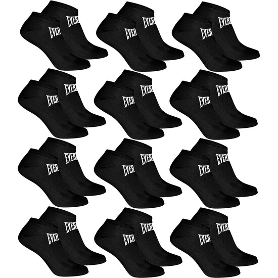 SET DE 12 PARES DE CALCETINES EVERLAST NEGROS image 0