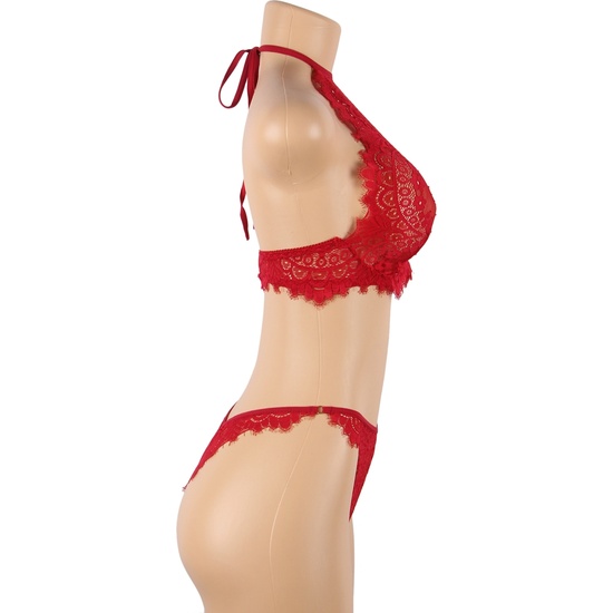 L-XL CONJUNTO TOP Y BRAGUITAS ROJO image 2