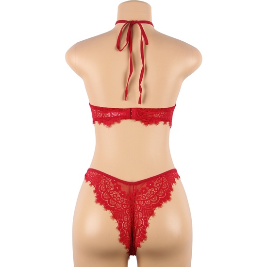 L-XL CONJUNTO TOP Y BRAGUITAS ROJO image 3