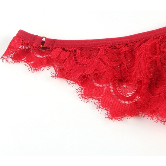 L-XL CONJUNTO TOP Y BRAGUITAS ROJO image 5