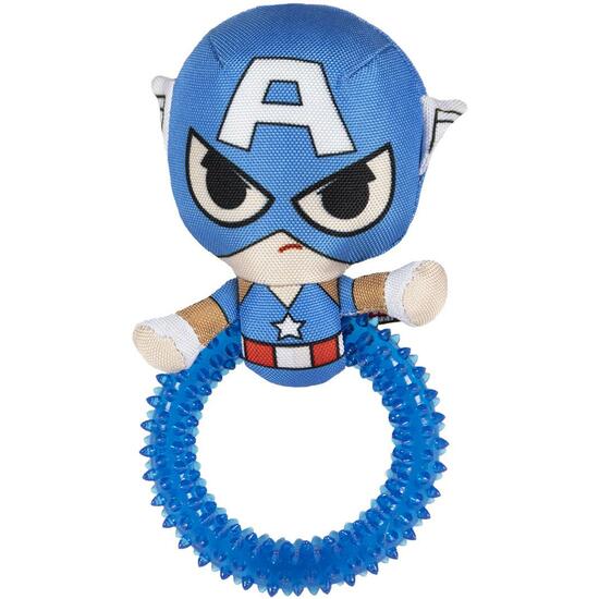 MORDEDOR PARA PERRO AVENGERS CAPITAN AMERICA BLUE image 0