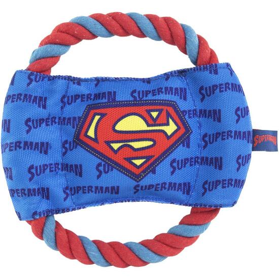 CUERDA DENTAL PARA PERRO SUPERMAN BLUE image 0