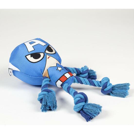 CUERDA DENTAL PARA PERRO AVENGERS CAPITAN AMERICA BLUE image 3