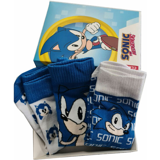 PACK 3 CALCETINES SONIC THE HEDGEHOG ADULTO SURTIDO image 0