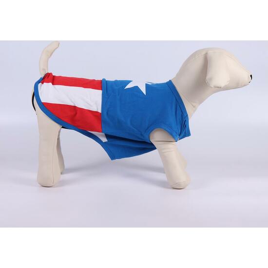 CAMISETA PARA PERRO SINGLE JERSEY AVENGERS CAPITAN AMERICA BLUE image 4