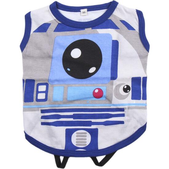 CAMISETA PARA PERRO SINGLE JERSEY STAR WARS R2-D2 BLUE image 1