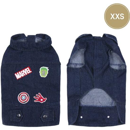 CHAQUETA VAQUERA PARA PERROS XXS MARVEL BLUE image 0