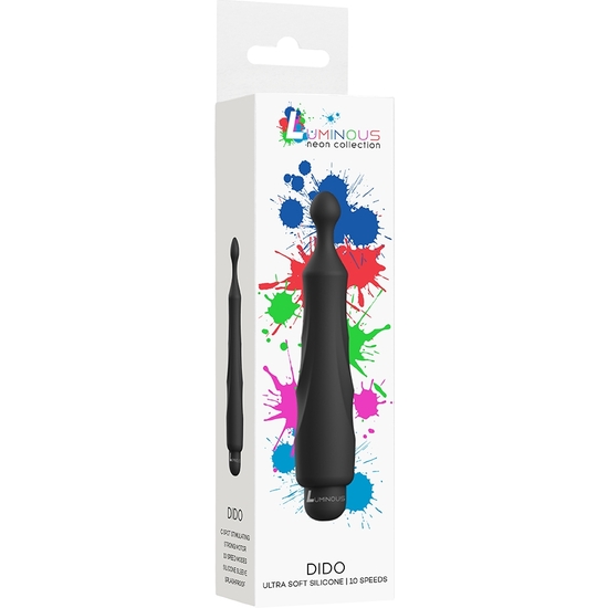 DIDO - ABS BULLET WITH SILICONE SLEEVE - 10-SPEEDS - BLACK image 1