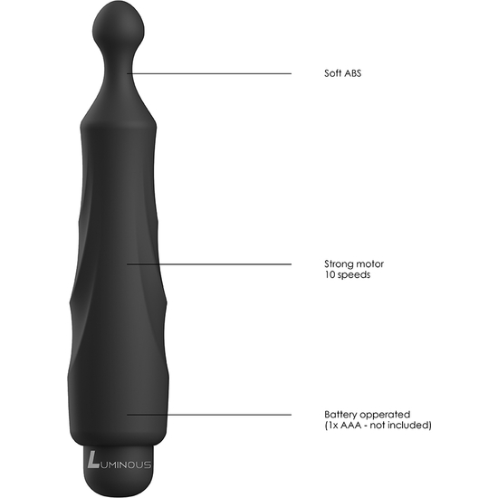 DIDO - ABS BULLET WITH SILICONE SLEEVE - 10-SPEEDS - BLACK image 4