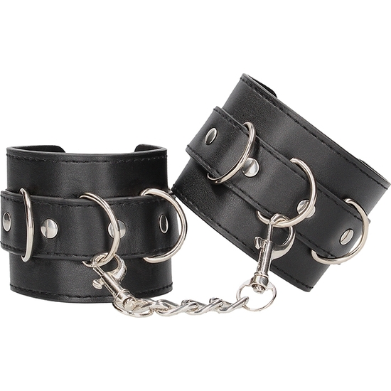 BONDED LEATHER HAND OR ANKLE CUFFS - WITH ADJUSTABLE STRAPS image 4