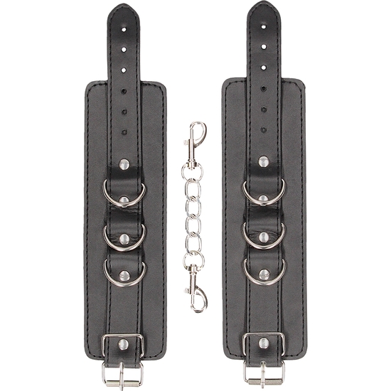 BONDED LEATHER HAND OR ANKLE CUFFS - WITH ADJUSTABLE STRAPS image 5