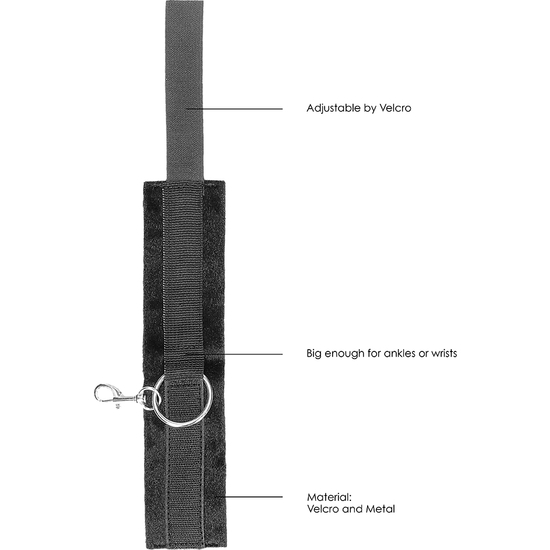 VELCRO HAND OR ANKLE CUFFS - WITH ADJUSTABLE STRAPS image 6