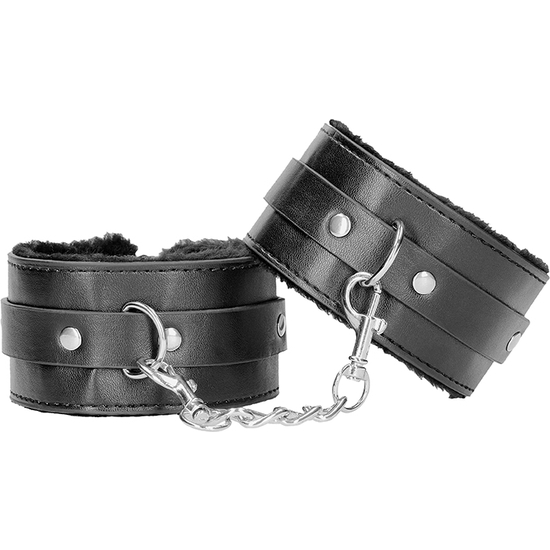 PLUSH BONDED LEATHER ANKLE CUFFS - WITH ADJUSTABLE STRAPS image 4