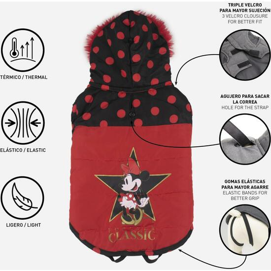 ABRIGO ACOLCHADO PARA PERRO XXS MINNIE RED image 5