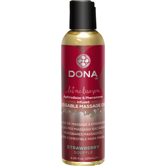 DONA MASSAGE OIL STRAWBERRY 120 ML image 0