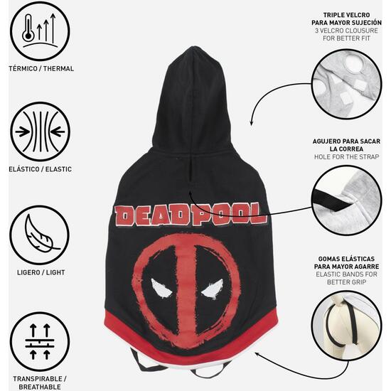 SUDADERA PARA PERRO XXS DEADPOOL BLACK image 5