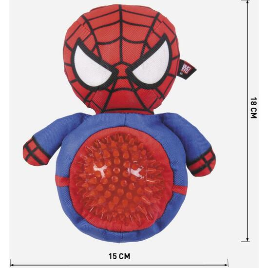 PELUCHE PARA PERRO PELOTA SPIDERMAN RED image 4