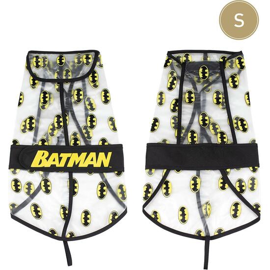 IMPERMEABLE AJUSTABLE PARA PERRO S BATMAN BLACK image 0