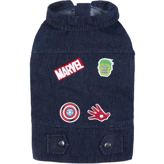 CHAQUETA VAQUERA PARA PERROS XS MARVEL BLUE image 1