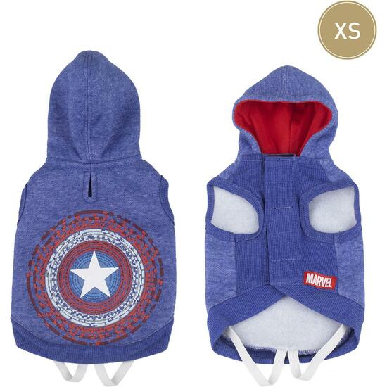 SUDADERA PARA PERRO XS MARVEL BLUE image 0