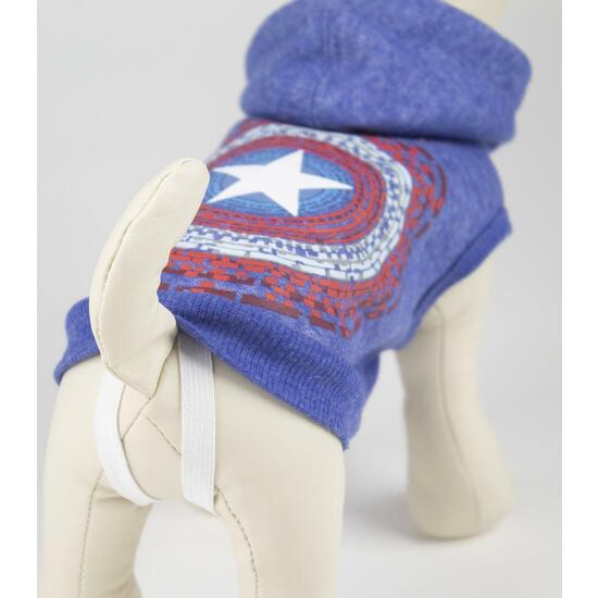 SUDADERA PARA PERRO XS MARVEL BLUE image 4