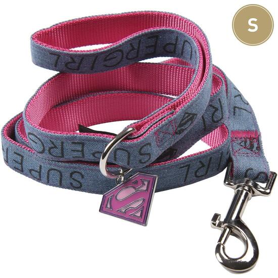 CORREA PARA PERROS S SUPERMAN PINK image 0