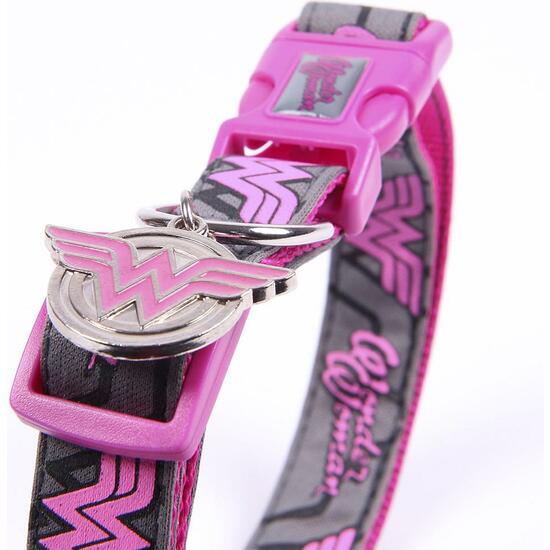 COLLAR PARA PERROS XXS/XS WONDER WOMAN DARK PINK image 1