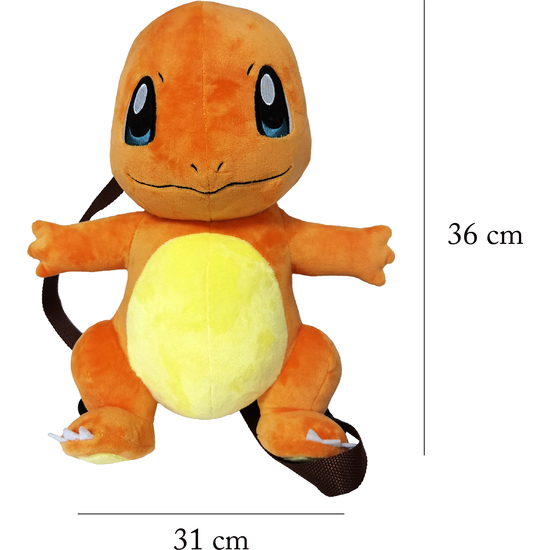 MOCHILA PELUCHE CHARMANDER POKEMON 36CM image 6